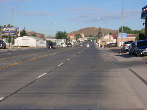 Looking West on Cedar Street into Rawlins.